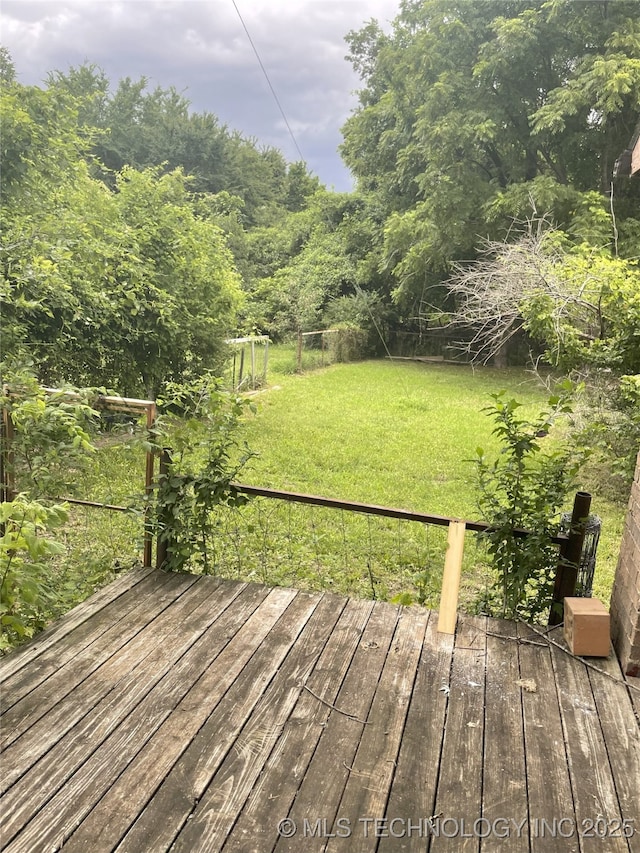 55250 E 297th Rd, Afton, OK 74331 - view of wooden terrace