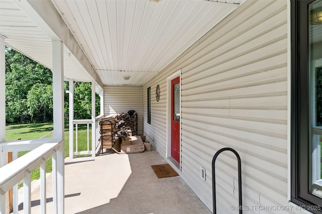 33966 S 4310th Rd, Big Cabin, OK 74332 - porch featuring a yard