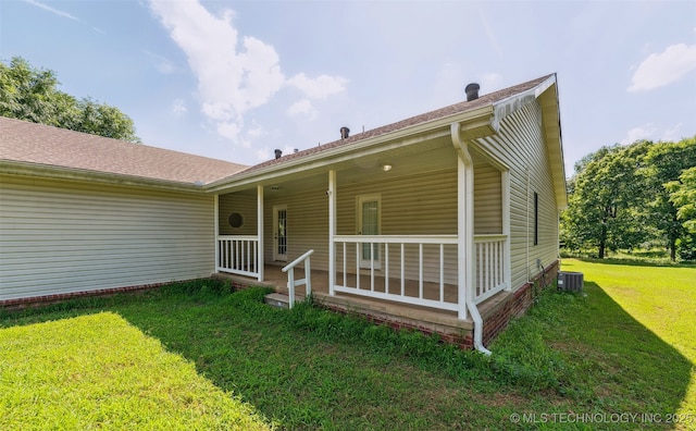 33966 S 4310th Rd, Big Cabin, OK 74332 - view of front of house featuring a porch and a front lawn