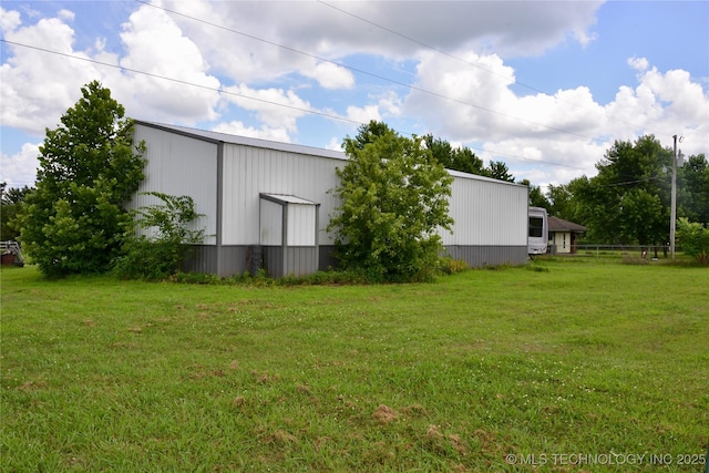 27855 S 170th Rd, Henryetta, OK 74437 - view of green lawn with an outbuilding and an outdoor structure