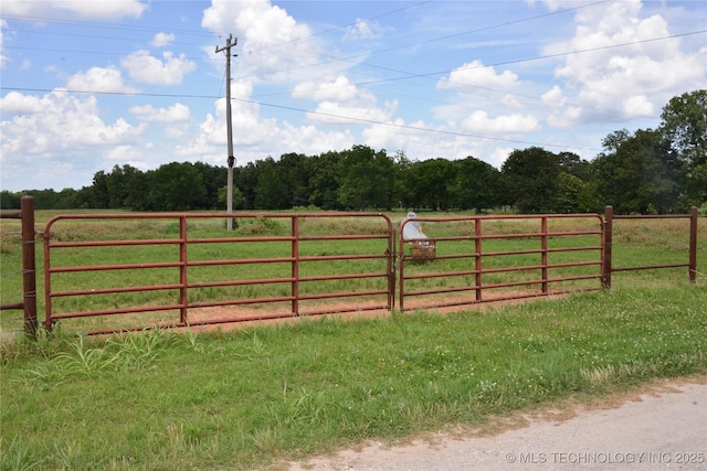 27855 S 170th Rd, Henryetta, OK 74437 - gate featuring a view of rural / pastoral area
