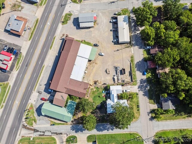 824 S California, Atoka, OK 74525 - aerial view of property and surrounding area