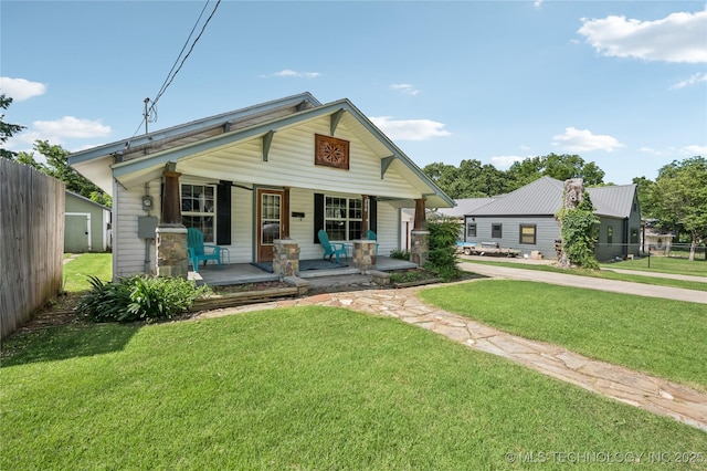 606 Goingsnake St, Tahlequah, OK 74464 - bungalow-style house with covered porch