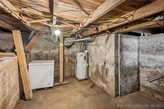 606 Goingsnake St, Tahlequah, OK 74464 - unfinished basement with water heater