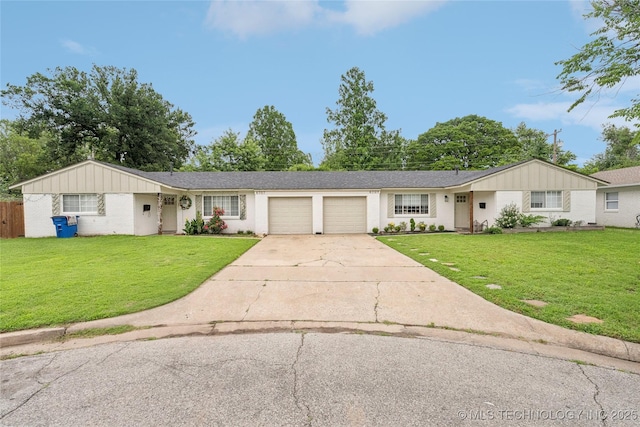 4706 S Madison Ave, Tulsa, OK 74105 - ranch-style home featuring an attached garage and concrete driveway