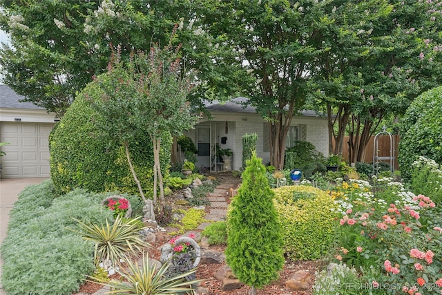 4707 S Madison Ave, Tulsa, OK 74105 - obstructed view of property with brick siding, driveway, and a garage
