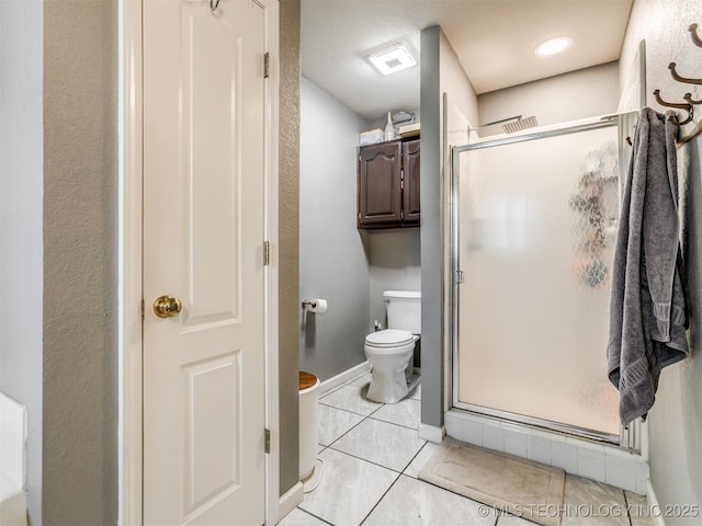 1604 W Los Angeles Cir, Broken Arrow, OK 74011 - full bathroom featuring a stall shower and tile patterned floors