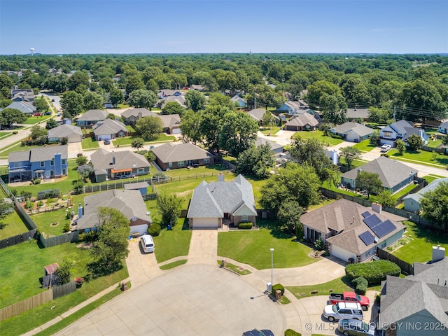1604 W Los Angeles Cir, Broken Arrow, OK 74011 - aerial view of residential area