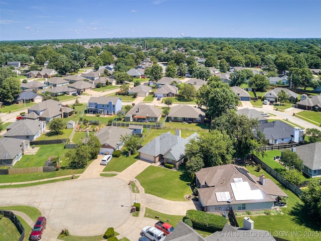 1604 W Los Angeles Cir, Broken Arrow, OK 74011 - aerial perspective of suburban area