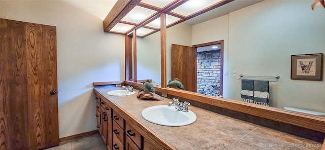 117189 S 4238th Rd, Eufaula, OK 74432 - full bath with double vanity and tile patterned floors
