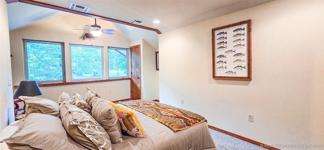 117189 S 4238th Rd, Eufaula, OK 74432 - carpeted bedroom featuring recessed lighting and a ceiling fan