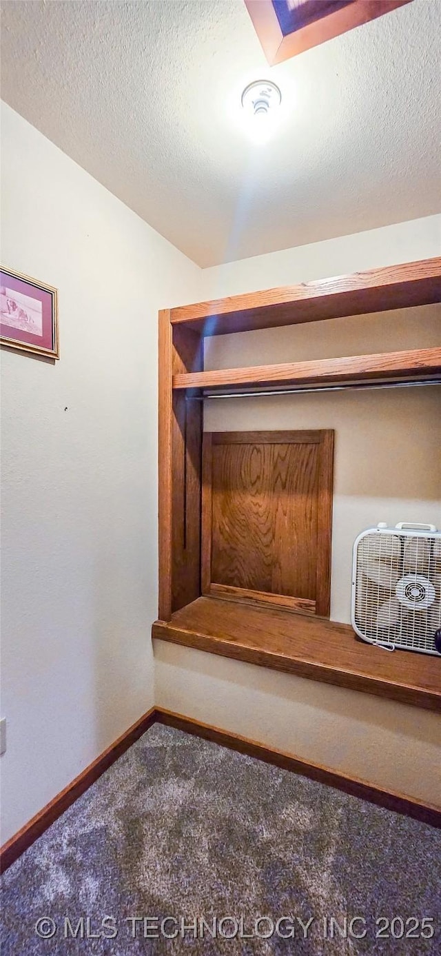 117189 S 4238th Rd, Eufaula, OK 74432 - detailed view of carpet floors and a textured ceiling
