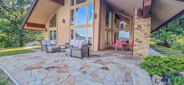 117189 S 4238th Rd, Eufaula, OK 74432 - view of patio / terrace with an outdoor hangout area