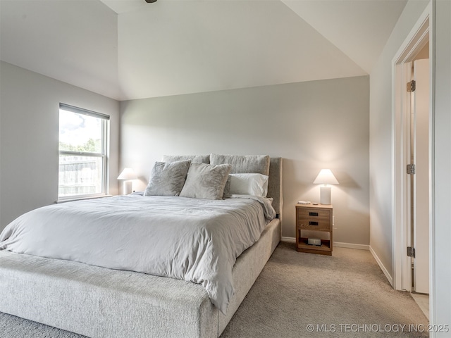 2008 E Union St, Broken Arrow, OK 74011 - bedroom featuring vaulted ceiling and light carpet