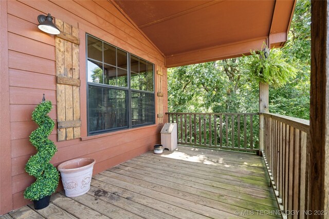 14629 E 233rd St S, Webbers Falls, OK 74470 - view of deck