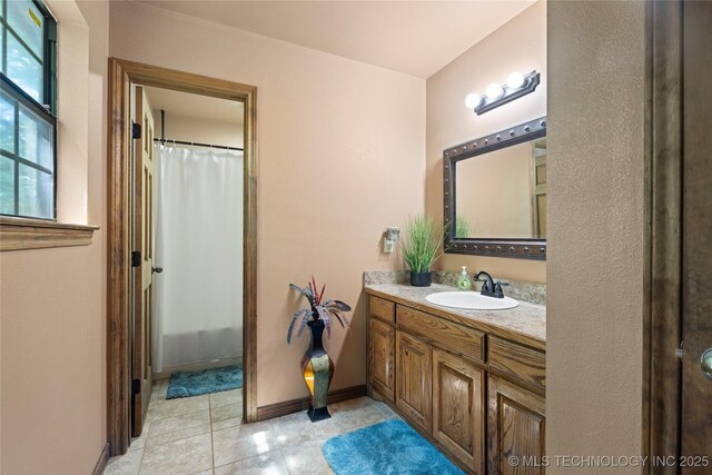 14629 E 233rd St S, Webbers Falls, OK 74470 - bathroom featuring vanity and tile patterned flooring