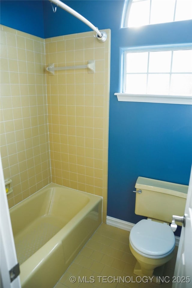 1207 E 21st Pl, Tulsa, OK 74114 - full bath with tile patterned flooring and shower / washtub combination