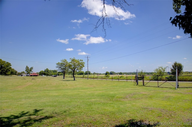 9449 S 74th St W, Oktaha, OK 74450 - view of yard featuring a view of countryside