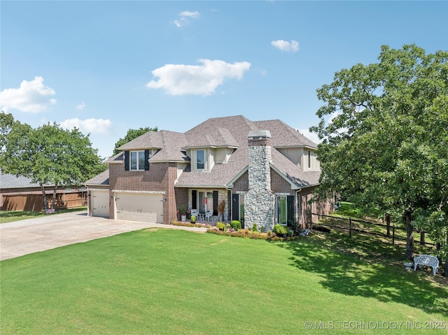 4005 Frontier Rd, Sapulpa, OK 74066 - view of front of house featuring concrete driveway, roof with shingles, and an attached garage