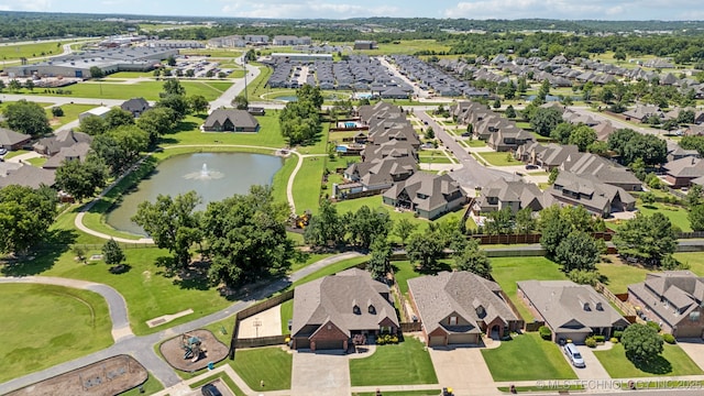 3604 W 109th St S, Jenks, OK 74037 - aerial overview of property's location with nearby suburban area