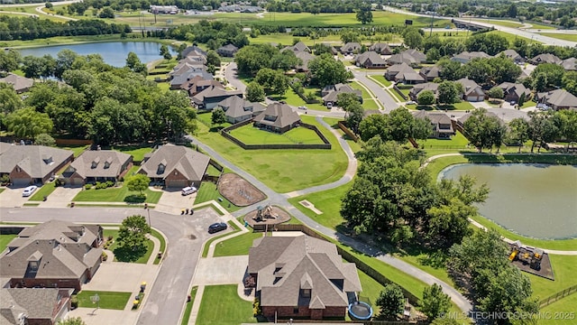 3604 W 109th St S, Jenks, OK 74037 - aerial view of residential area featuring a nearby body of water