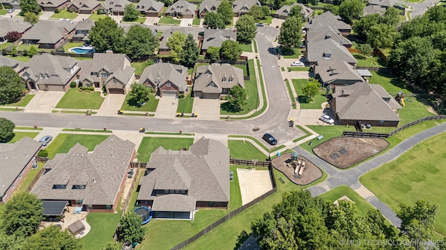 3604 W 109th St S, Jenks, OK 74037 - aerial overview of property's location featuring nearby suburban area