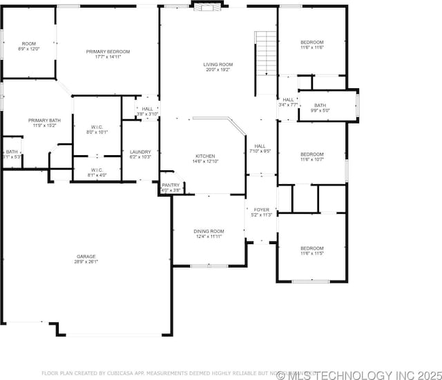 3604 W 109th St S, Jenks, OK 74037 - view of home floor plan