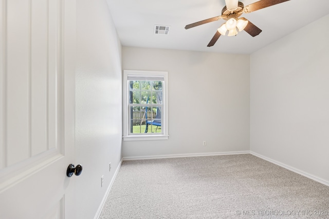 3604 W 109th St S, Jenks, OK 74037 - carpeted spare room with baseboards and ceiling fan