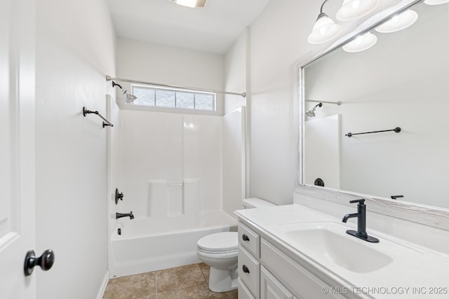 3604 W 109th St S, Jenks, OK 74037 - full bath with vanity,  shower combination, and tile patterned flooring