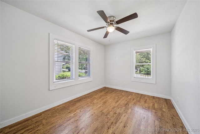 241 S Richmond Ave, Tulsa, OK 74112 - empty room featuring wood finished floors and ceiling fan