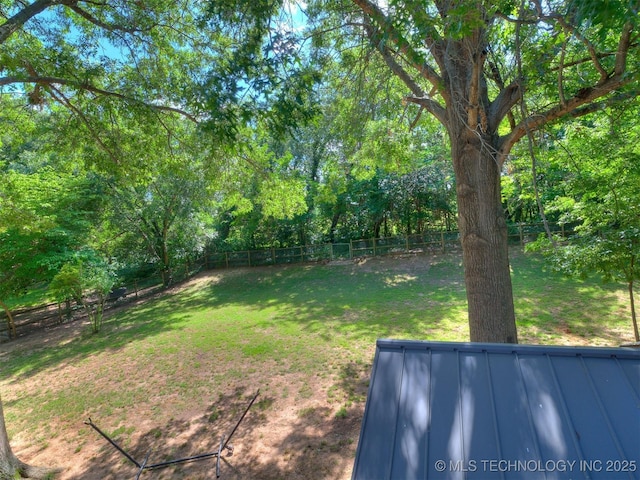 6708 S 5th St, Broken Arrow, OK 74011 - fenced backyard with view of scattered trees