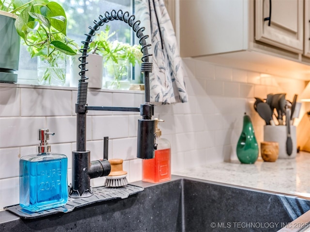 6708 S 5th St, Broken Arrow, OK 74011 - kitchen view of decorative backsplash and stone countertops
