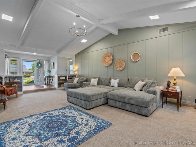 6725 Dorsett Dr, Bartlesville, OK 74006 - living room with carpet and a chandelier