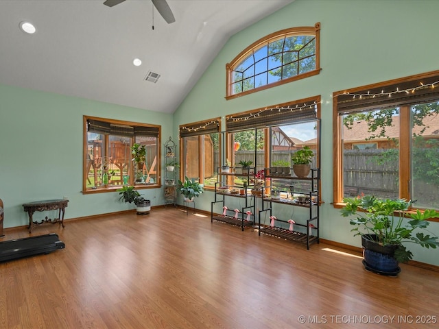 6725 Dorsett Dr, Bartlesville, OK 74006 - unfurnished sunroom featuring lofted ceiling