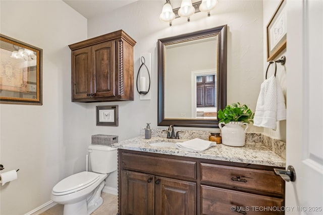 11029 S Kennedy St, Jenks, OK 74037 - half bath with vanity and tile patterned floors
