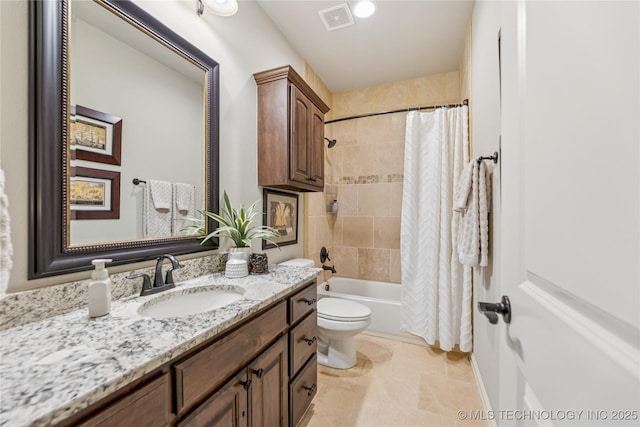 11029 S Kennedy St, Jenks, OK 74037 - full bath featuring vanity, shower / bath combo, and tile patterned floors