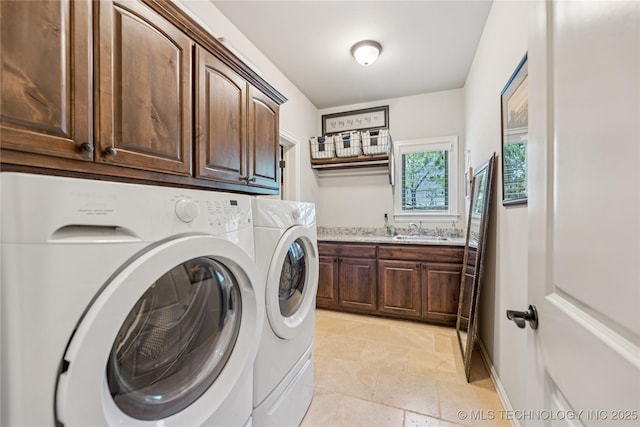 11029 S Kennedy St, Jenks, OK 74037 - washroom with washer and clothes dryer and cabinet space
