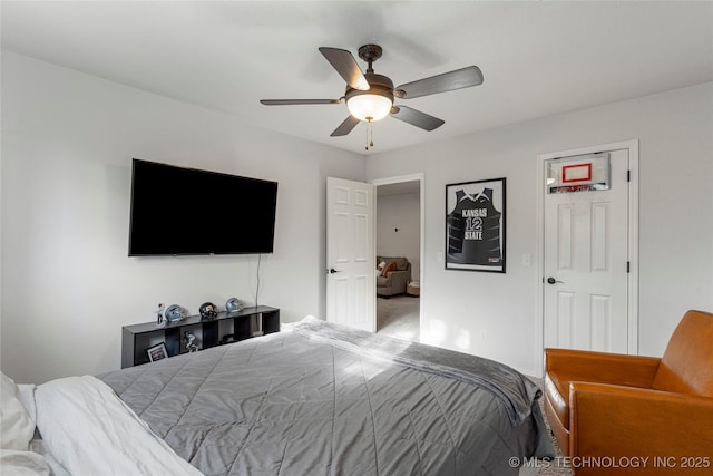 12511 S 18th Cir E, Jenks, OK 74037 - bedroom with a ceiling fan