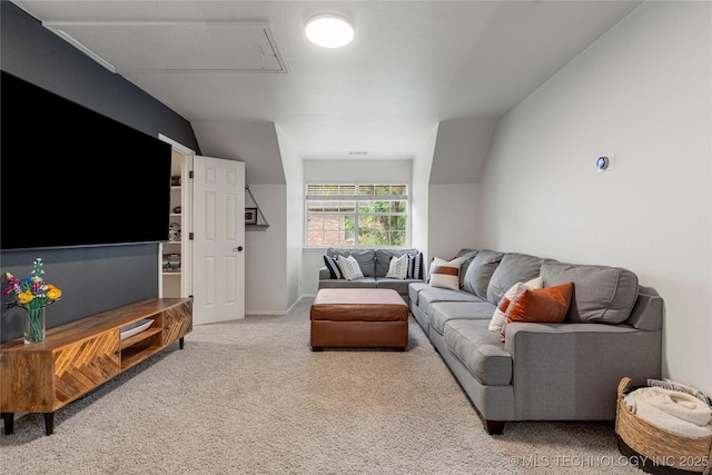 12511 S 18th Cir E, Jenks, OK 74037 - carpeted living room with attic access