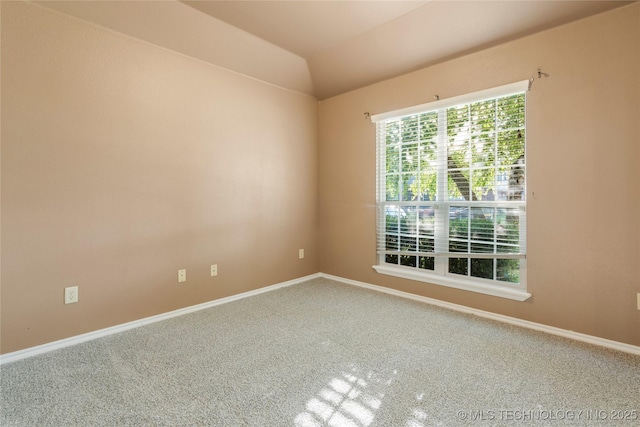 12522 S Cedar Ave, Jenks, OK 74037 - empty room featuring carpet and lofted ceiling