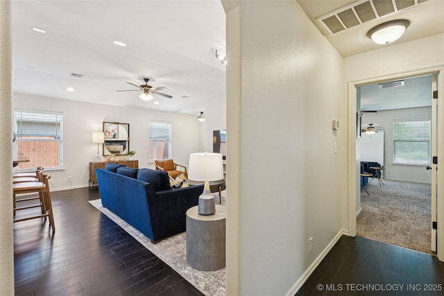 2610 E 5th Pl, Tulsa, OK 74104 - hallway with plenty of natural light and hardwood / wood-style floors