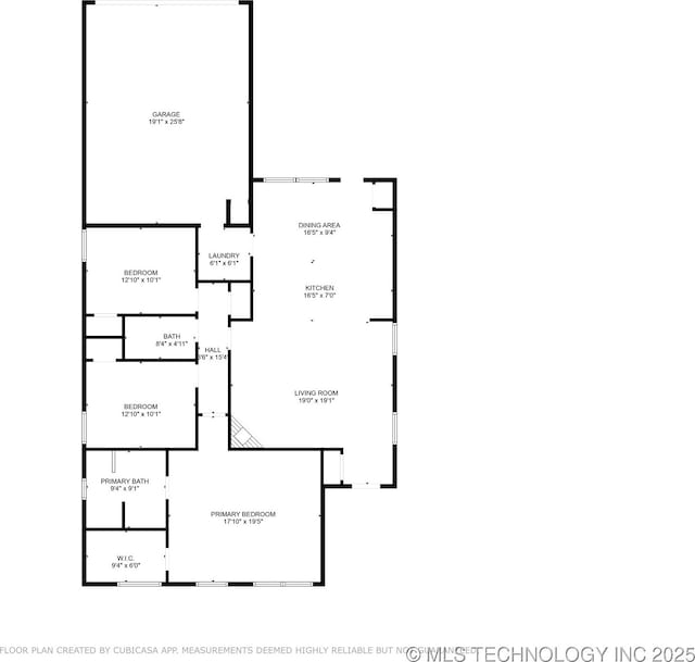 2610 E 5th Pl, Tulsa, OK 74104 - view of home floor plan