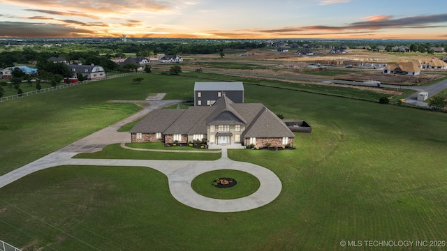 8120 E 112th St, Owasso, OK 74055 - aerial view of property and surrounding area