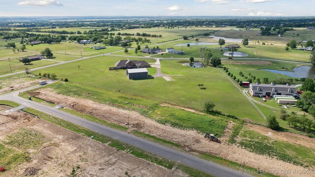 8120 E 112th St, Owasso, OK 74055 - overview of rural landscape featuring a nearby body of water