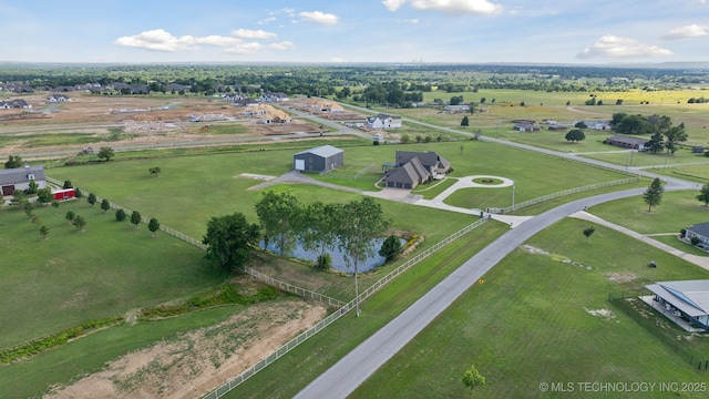 8120 E 112th St, Owasso, OK 74055 - aerial overview of property's location with rural landscape