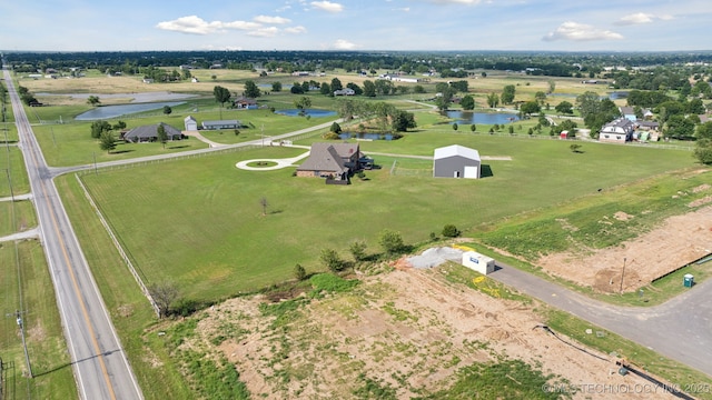 8120 E 112th St, Owasso, OK 74055 - aerial view of sparsely populated area with a large body of water