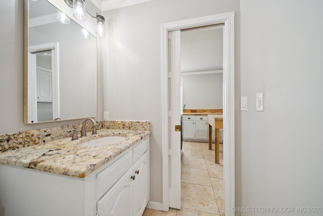 8120 E 112th St, Owasso, OK 74055 - bathroom featuring vanity and tile patterned floors