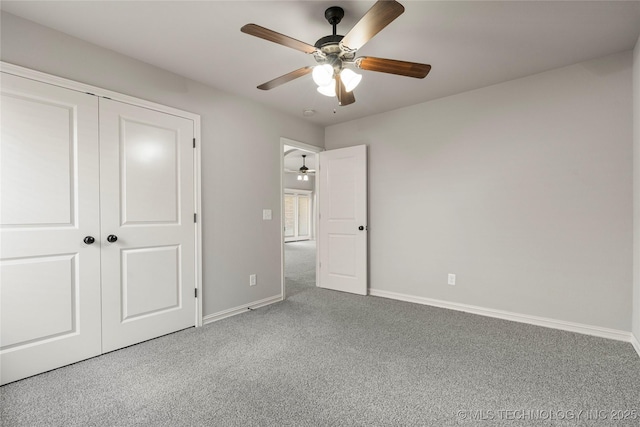 3712 W 107th Ct, Jenks, OK 74037 - unfurnished bedroom with carpet, a closet, and ceiling fan