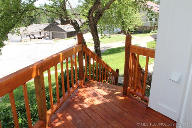 109 E 48th St, Sand Springs, OK 74063 - wooden porch with a yard