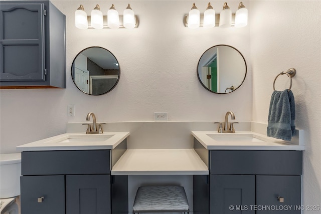 3220 N 3rd Pl, Broken Arrow, OK 74012 - full bathroom featuring two vanities